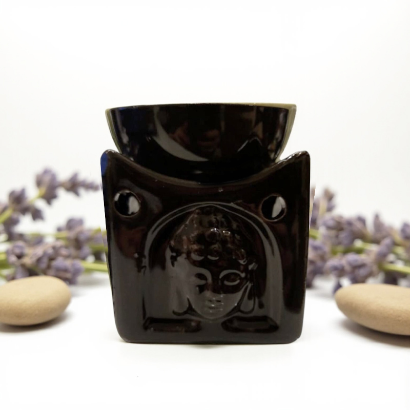 Hornito Rostro de Buda Negro 8 cm