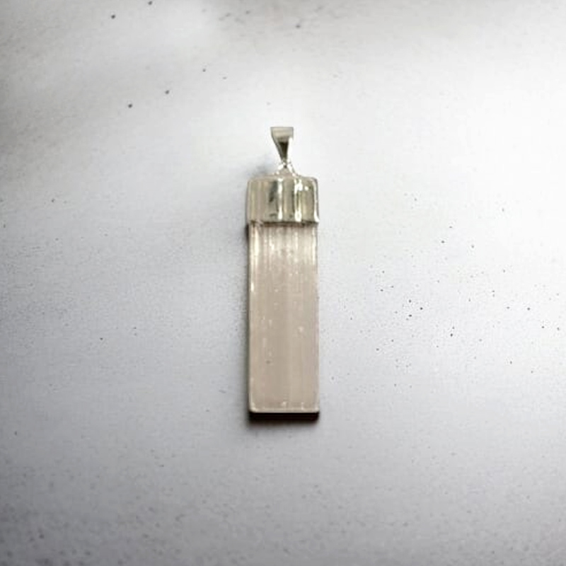 Dije Gema Selenita Barra con Baño