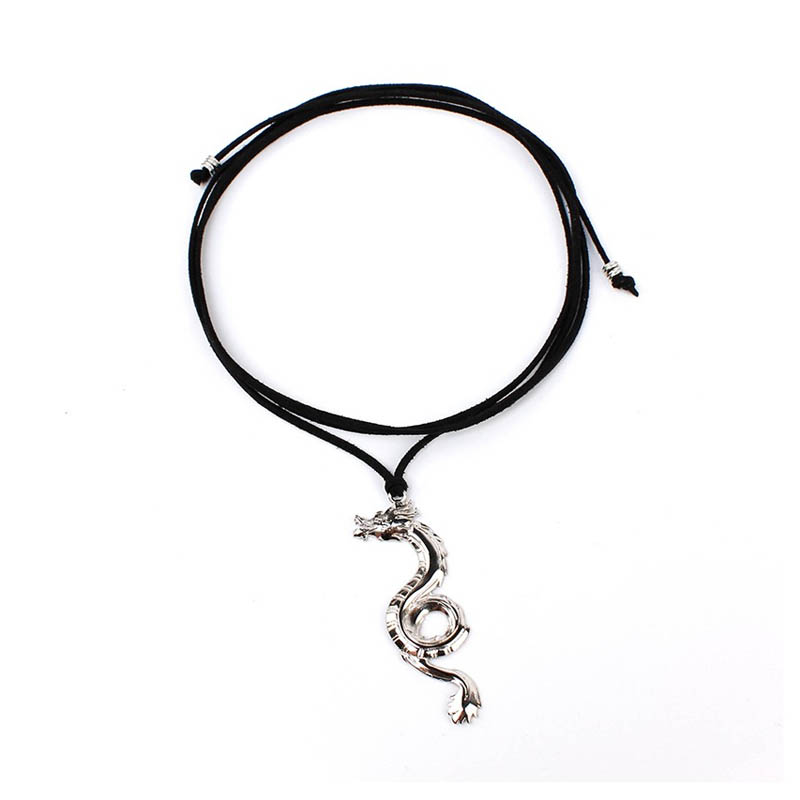 Collar Gamuza Corbatero Dragon