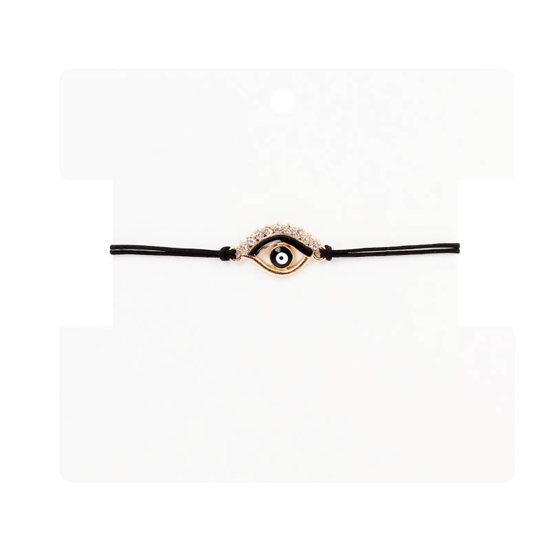 Pulsera Hilo Amuleto Ojo con Negro