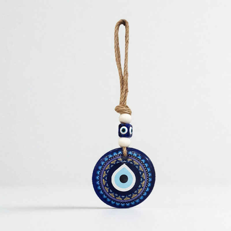 Colgante Vidrio Ojo Turco 23cm Modelo N°1