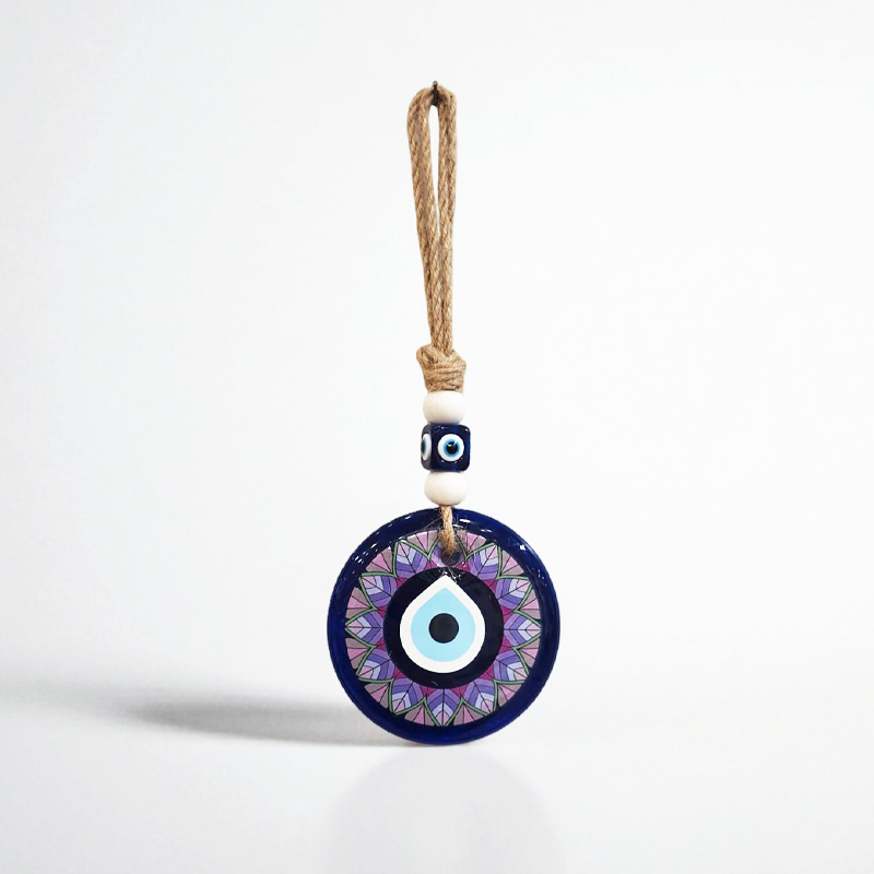 Colgante Vidrio Ojo Turco 23cm Modelo N°2