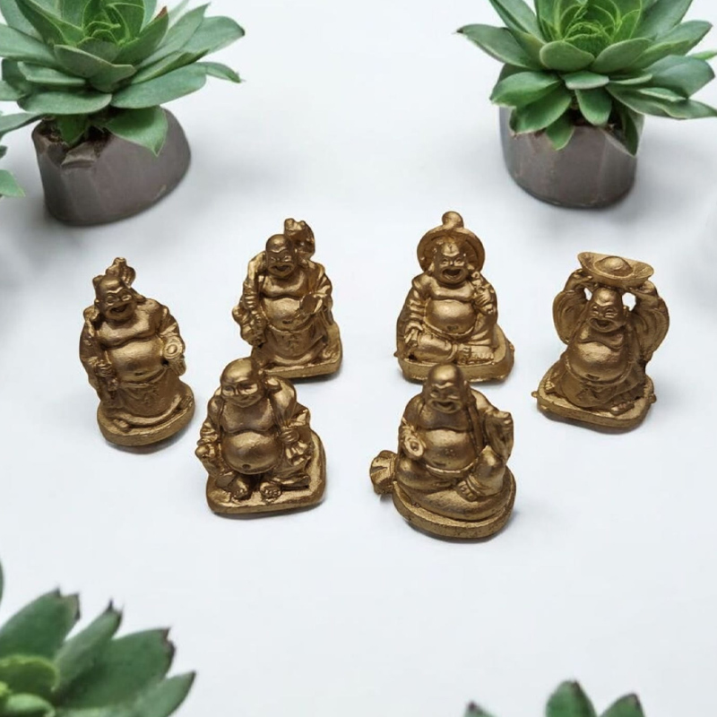 Buda Mini Abundancia Dorado por Unidad 3cm