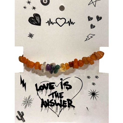 Pulsera Gema Agata con 7 Chakras