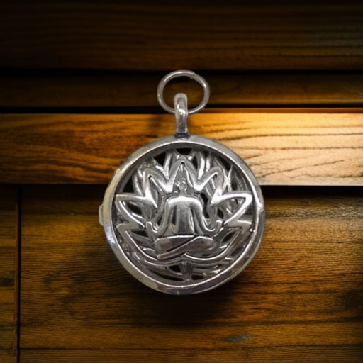 Dije Relicario Redondo Buda