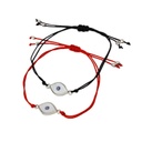 Set Pulsera Hilo Roja y Negra con Ojo Turco