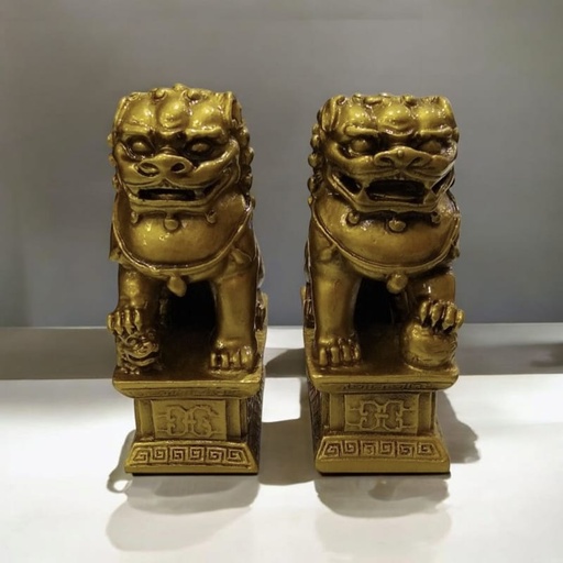 Perros Fu Dorado 11cm