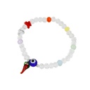 Pulsera Elastica con Ojo Turco y Cuerno