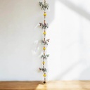 Tira Hindú Resina con 5 Caballos Pompones de Colores Varios