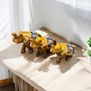 Elefante Resina Dorado