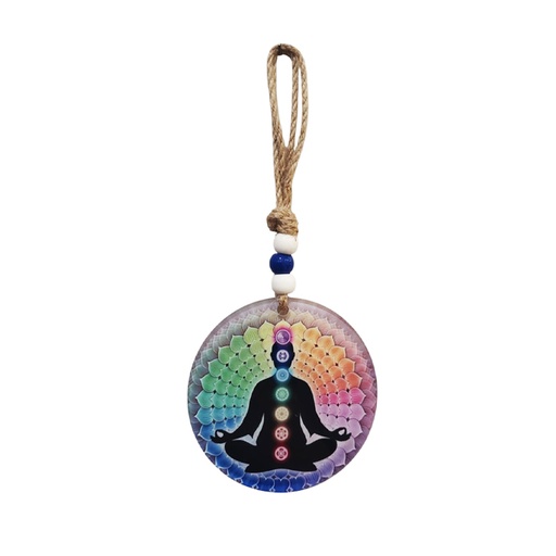 Colgante Vidrio 7 Chakras 24cm