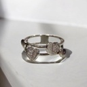 Anillo Doble con Corazones