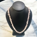 Collar Gema Cuarzo Rosa Escalas 84cm