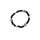 Pulsera Elastica Negra con Ojo Turco