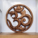 Colgante de Pared Om Madera 30cm