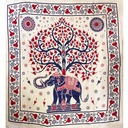 Manta 2 Plazas Elefante y Arbol