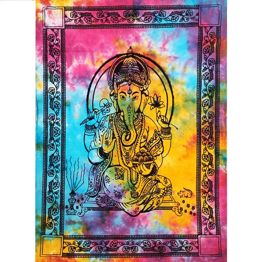 Tapiz Ganesha Colores 110x75cm