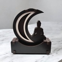 Cascada de Humo Madera Luna con Buda