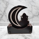 Cascada de Humo Madera Luna con Ganesha