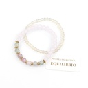 Set Pulseras Elasticas Azules Equilibrio