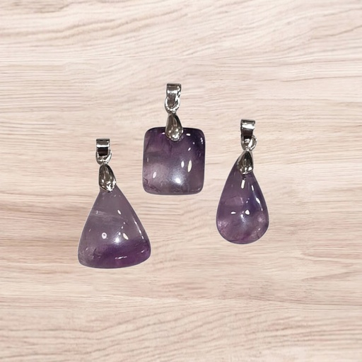 Dije Gema Amatista Rolado Formas Varias Medianos/Grandes