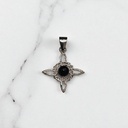 Dije Nudo de Brujas Mini Obsidiana Rolada