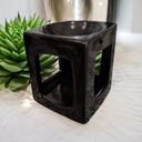 Hornito Cubo Negro 10cm