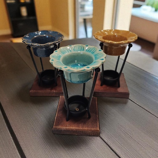 Hornito Ceramica Vasija Colores Varios